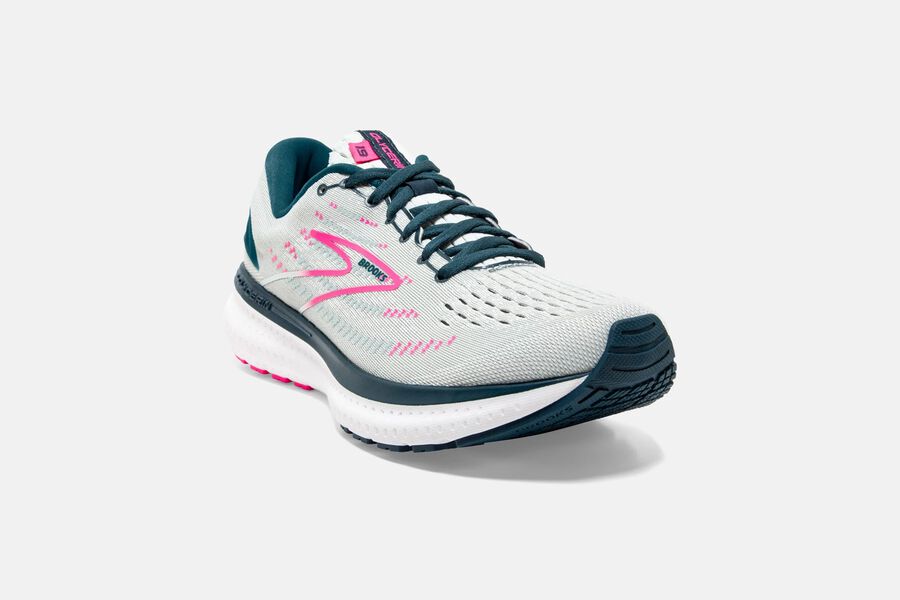 Brooks Glycerin 19 Road Löparskor Dam - Vita/Rosa - 9513-YEAIB